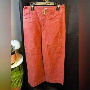 A New Day Size 2 Stretch Rust Colored Women’s Wide Cropped Pants